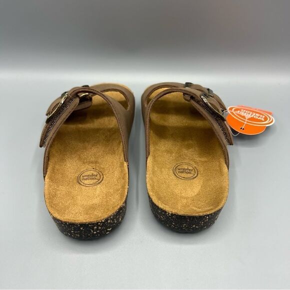 Wonder Nation Boys Two Buckle Slide On Sandals - Picture 4 of 6